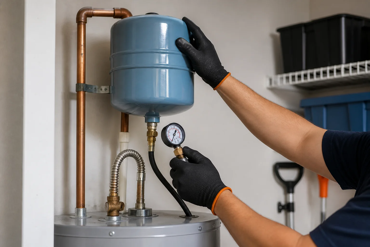 Residential water heater inspection for Houston