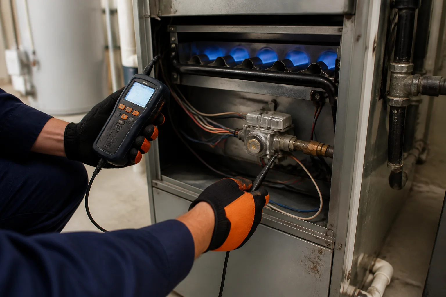 Residential water heater inspection