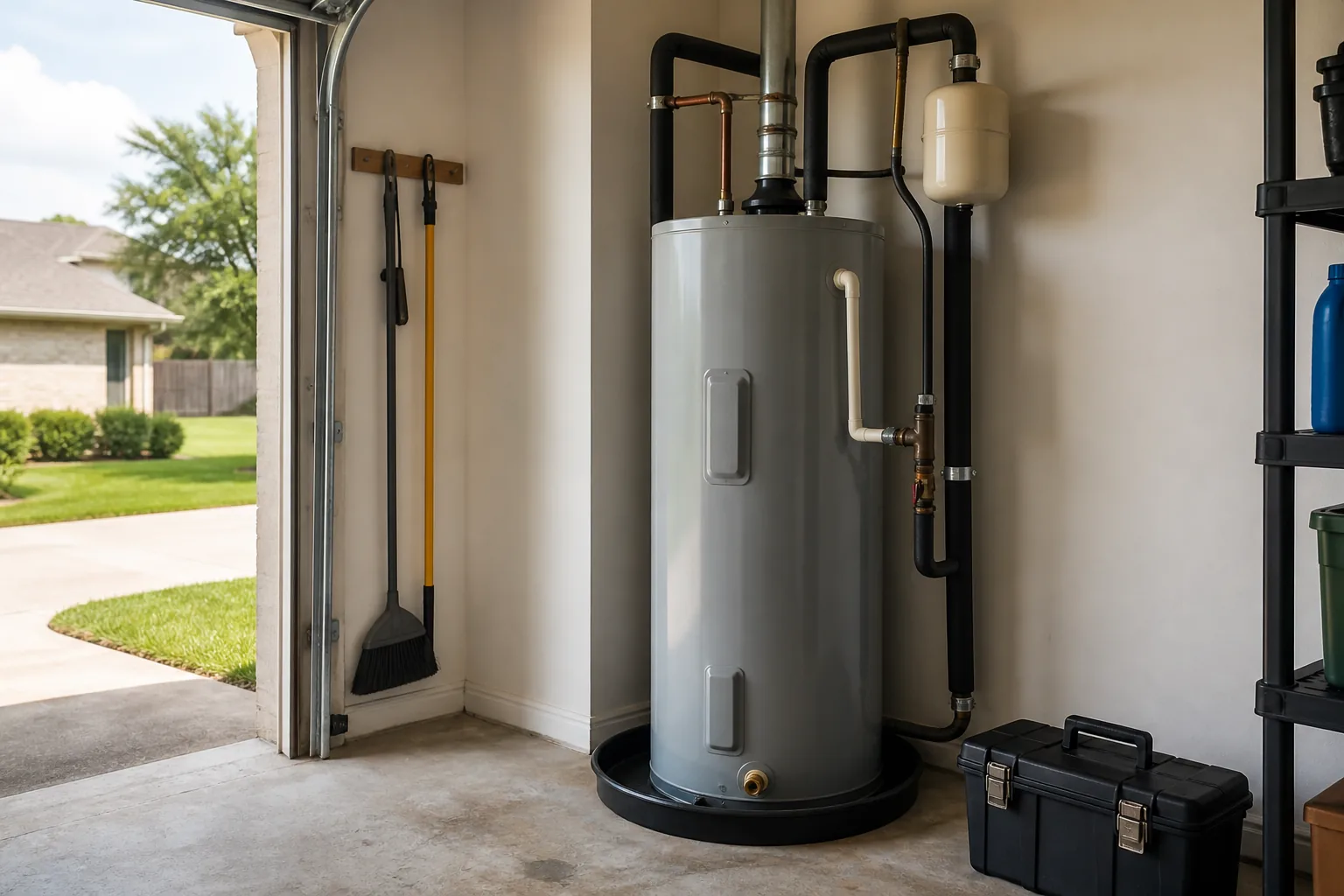 Residential water heater inspection for Baytown