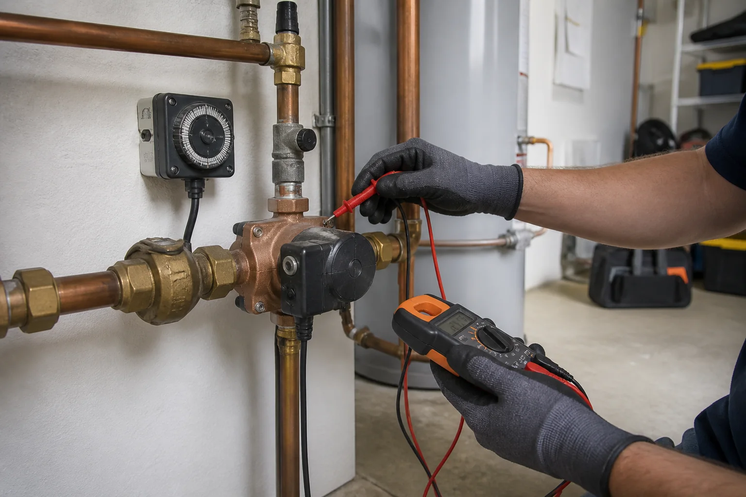 Residential water heater inspection for Chambers County