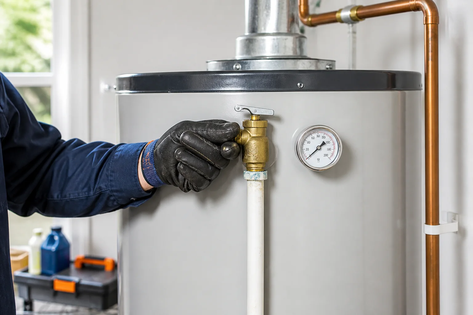 Residential water heater inspection