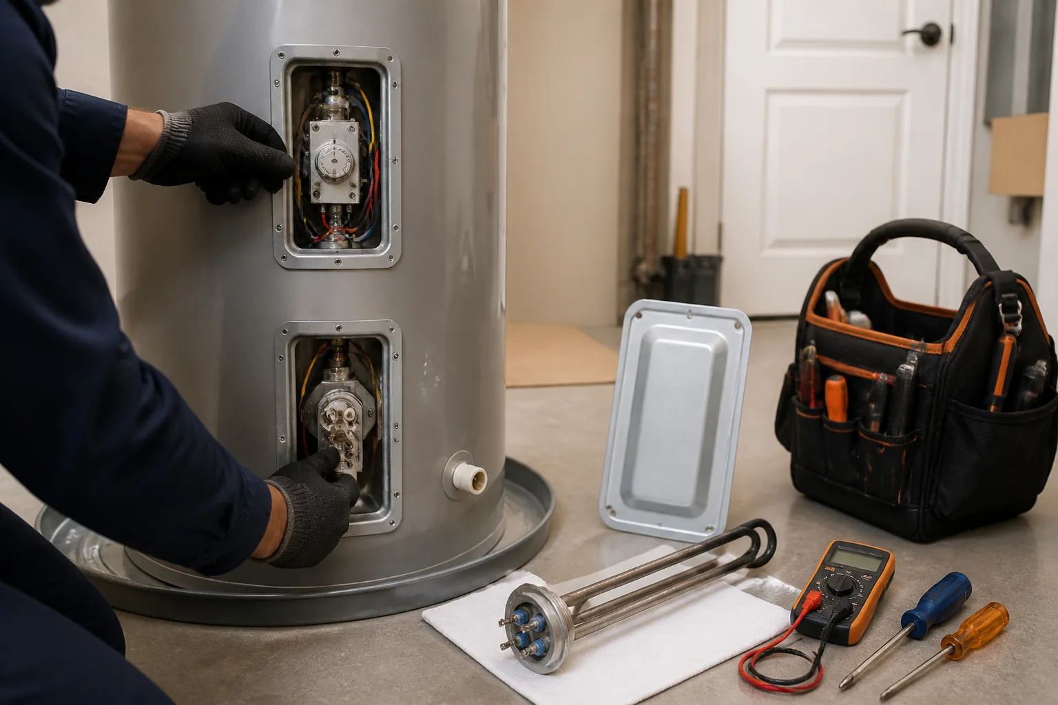 Residential water heater inspection for Spring