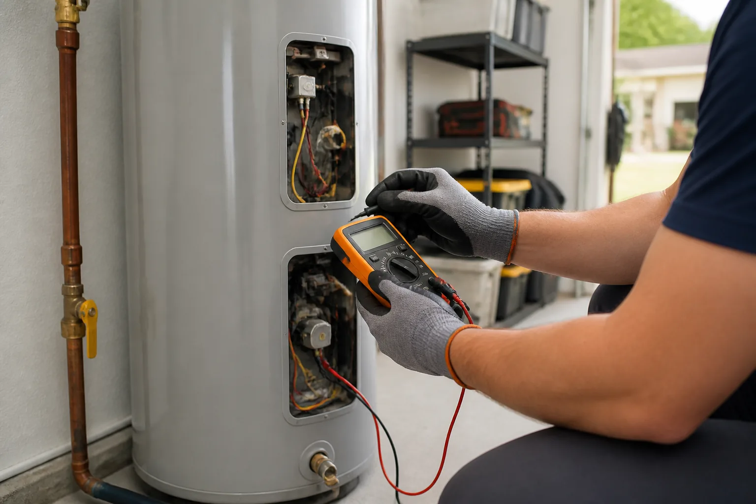 Residential water heater inspection