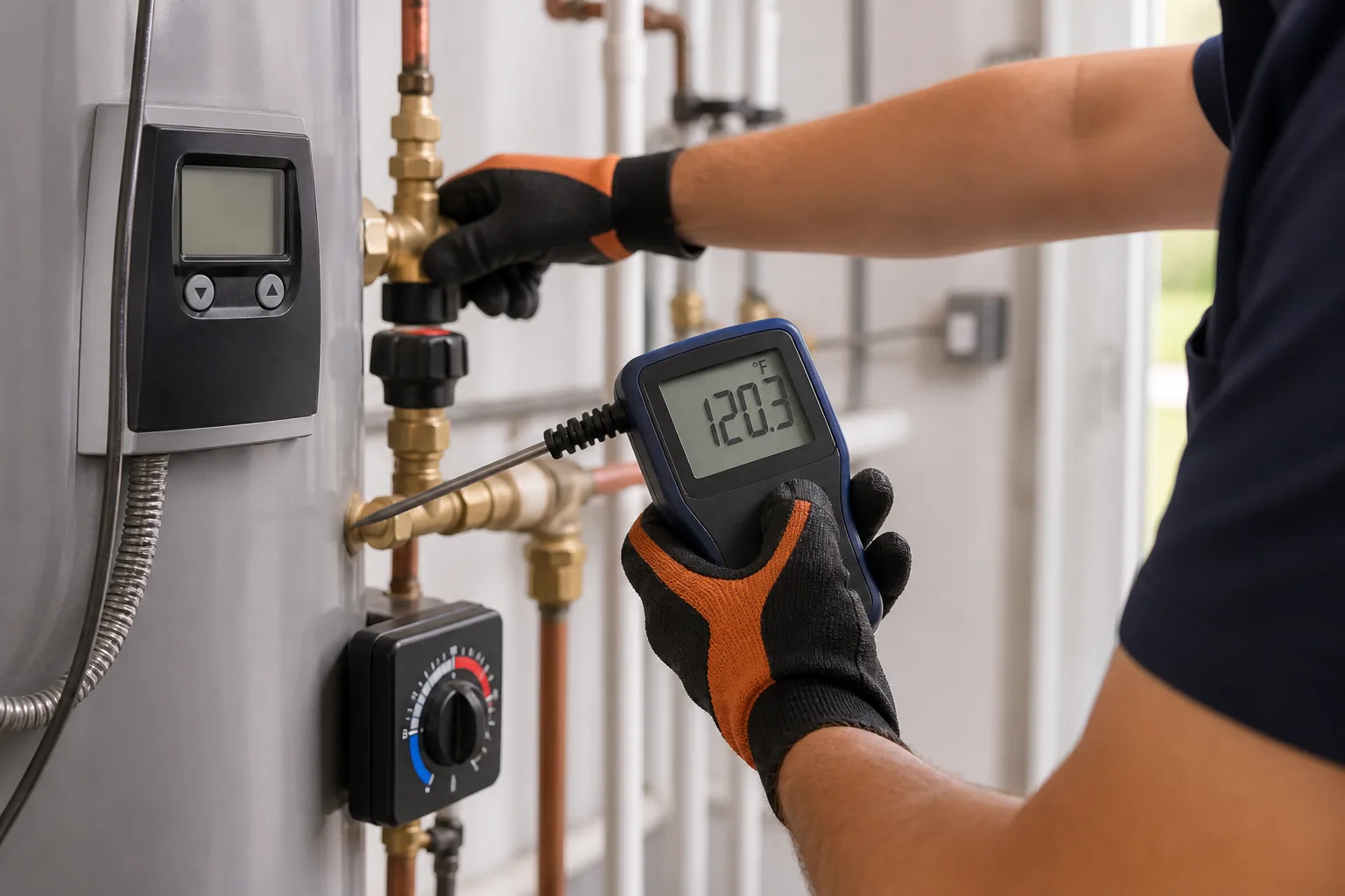 Residential water heater inspection